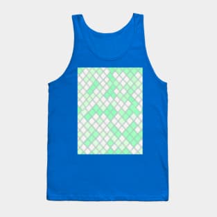 GREEN DIAMOND DESIGN, DIAMOND PATTERN Tank Top